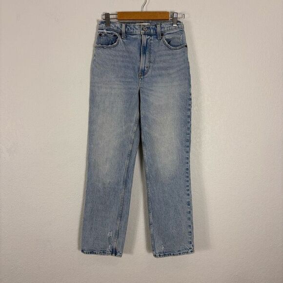 Abercrombie & Fitch The 90’s Straight Leg High Rise Jeans Size 25P or 0P - Picture 1 of 12